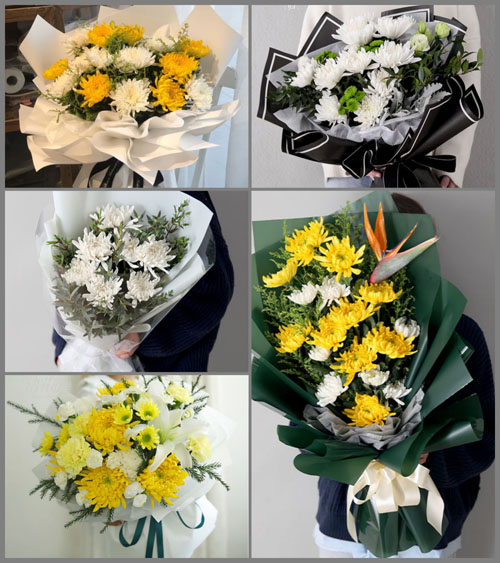 山东莱芜莱城区张家洼街道白龙店村白事花束代送